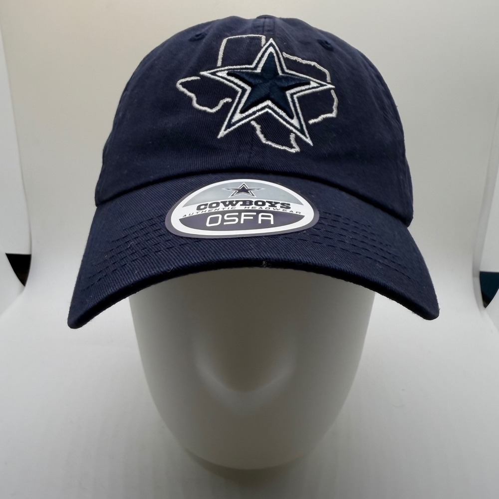 Dallas Cowboys Authentic Navy Blue Texas Star Logo Adjustable Hat OSFA U1161M